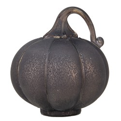 Clayre & Eef Decoration Pumpkin Ø 15x16 cm Grey Glass