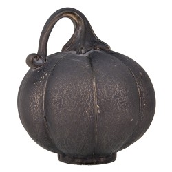 Clayre & Eef Decoration Pumpkin Ø 15x16 cm Grey Glass