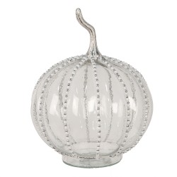 Clayre & Eef Decoration Pumpkin Ø 15x19 cm Transparent Glass