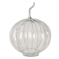 Clayre & Eef Decoration Pumpkin Ø 25x33 cm Transparent Glass