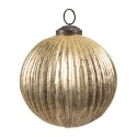 Clayre & Eef Weihnachtskugel Ø 8 cm Goldfarbig Glas