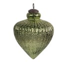 Clayre & Eef Boule de Noël Ø 16x20 cm Vert Verre