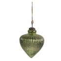 Clayre & Eef Boule de Noël Ø 16x20 cm Vert Verre