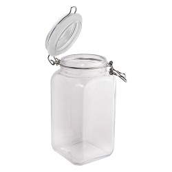 Clayre & Eef Pot de stockage 1800 ml Transparent Verre