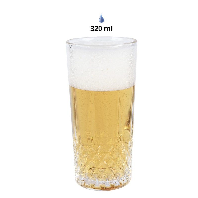 Clayre & Eef Water Glass 320 ml Transparent Glass