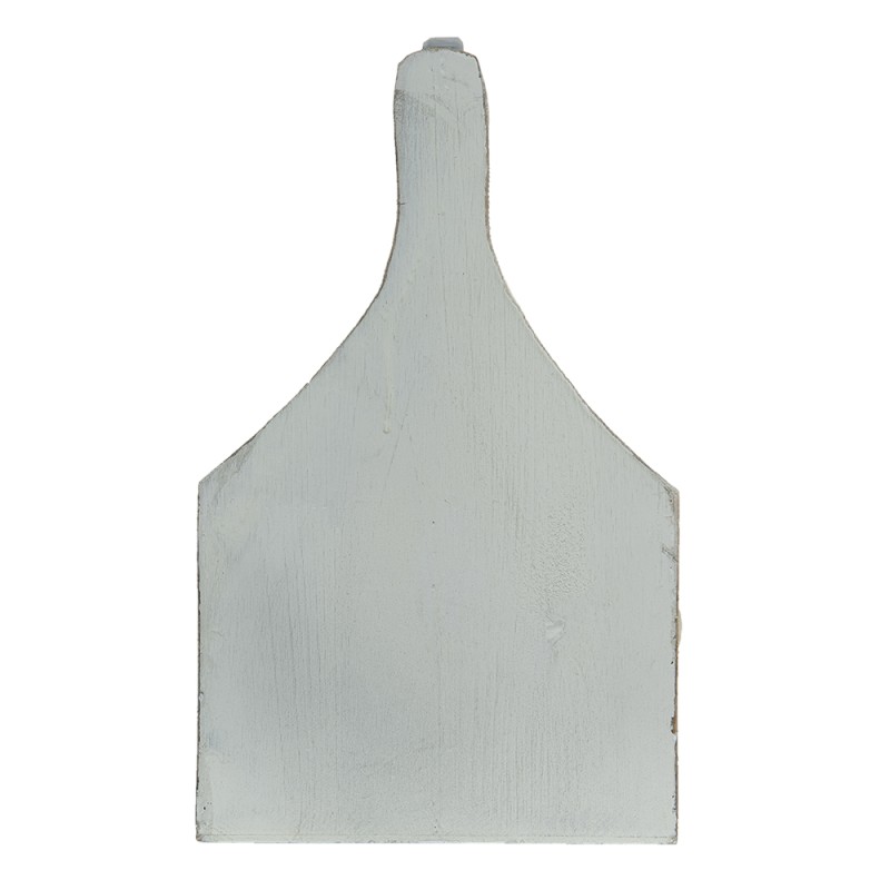 Clayre & Eef Weinregal 45x21x34 cm Grau Holz Rechteck