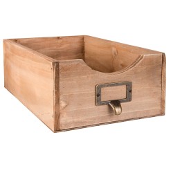 Clayre & Eef Tijdschriftenhouder  18x29x10 cm Bruin Hout Rechthoek