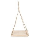 Clayre & Eef Appendi-piante 40x25x3/63 cm Beige Legno  Quadrato