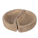 Clayre & Eef Vassoio da portata 36x19x7 cm Marrone Legno