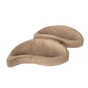 Clayre & Eef Vassoio da portata 36x19x7 cm Marrone Legno