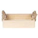 Clayre & Eef Decorazione vassoio 26x20x6 cm Marrone Legno  Rettangolo