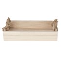 Clayre & Eef Decoratie Dienblad  37x25x7 cm Bruin Hout Rechthoek