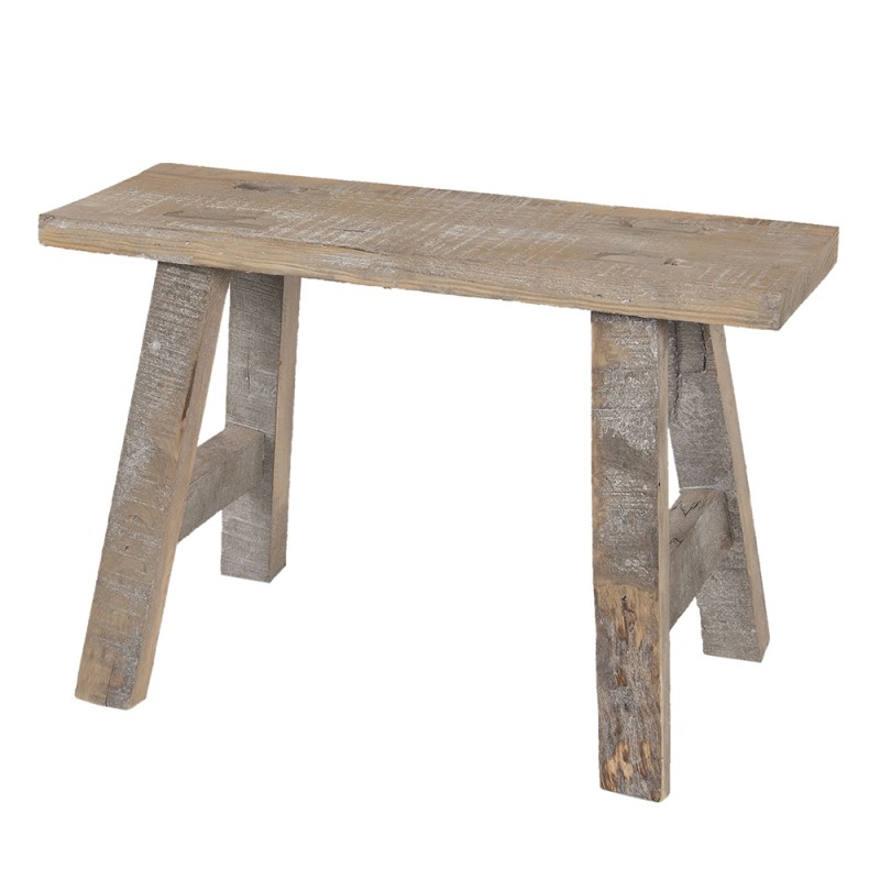 Clayre & Eef Petit table de plante 40x14x27 cm Marron Bois Rectangle