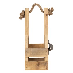 Clayre & Eef Porte-bouteille 9x10x29 cm Marron Bois Rectangle