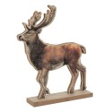 Clayre & Eef Decoratie Hert 22x5x26 cm Bruin Hout