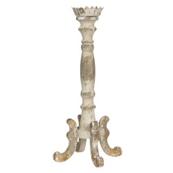 Clayre & Eef Chandelier Ø 19x54 cm Blanc Bois Carré