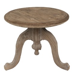 Clayre & Eef Bijzettafel  Ø 56x45 cm Bruin Hout Rond