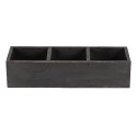 Clayre & Eef Scatola di legno 33x12x7 cm Nero Legno  Rettangolo