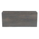 Clayre & Eef Besteckkasten 41x29x17 cm Grau Holz Rechteck