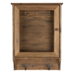 Clayre & Eef Armoire à clés 29x8x40 cm Marron Bois Rectangle