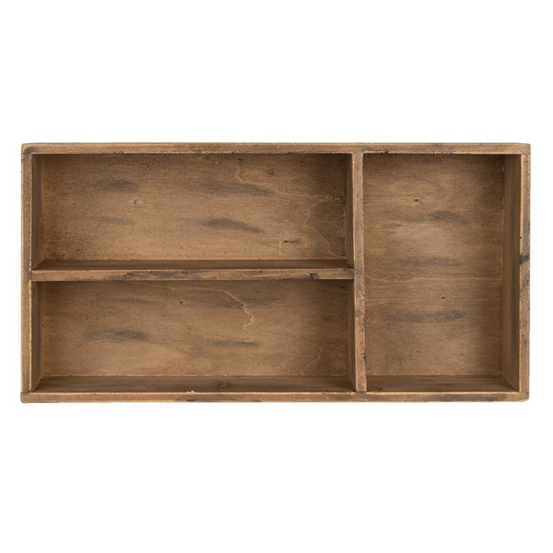 Clayre & Eef Brievenhouder  43x22x9 cm Bruin Hout Rechthoek