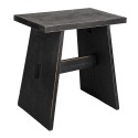 Clayre & Eef Plant Table 42x28x43 cm Black Wood Rectangle