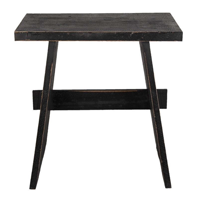 Clayre & Eef Plant Table 42x28x43 cm Black Wood Rectangle