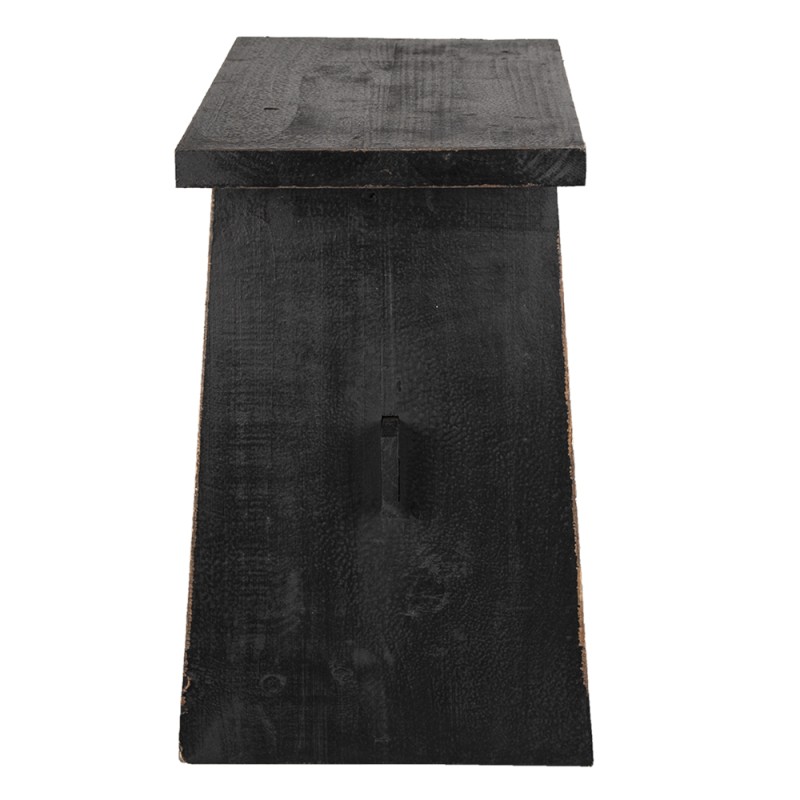 Clayre & Eef Plant Table 42x28x43 cm Black Wood Rectangle