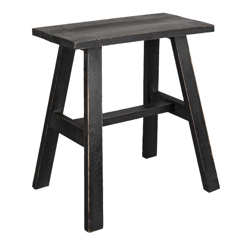 Clayre & Eef Plant Table 42x28x43 cm Black Wood Rectangle