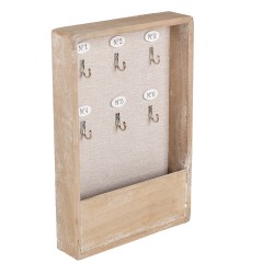 Clayre & Eef Key Cabinet 20x5x30 cm Brown Wood