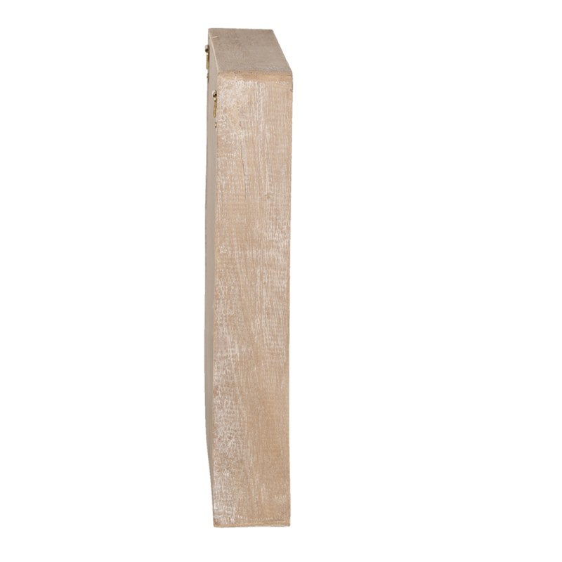 Clayre & Eef Armadietto per chiavi 20x5x30 cm Marrone Legno