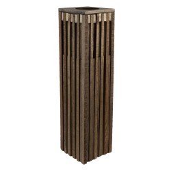 Clayre & Eef Lanterne 14x14x54 cm Marron Bois