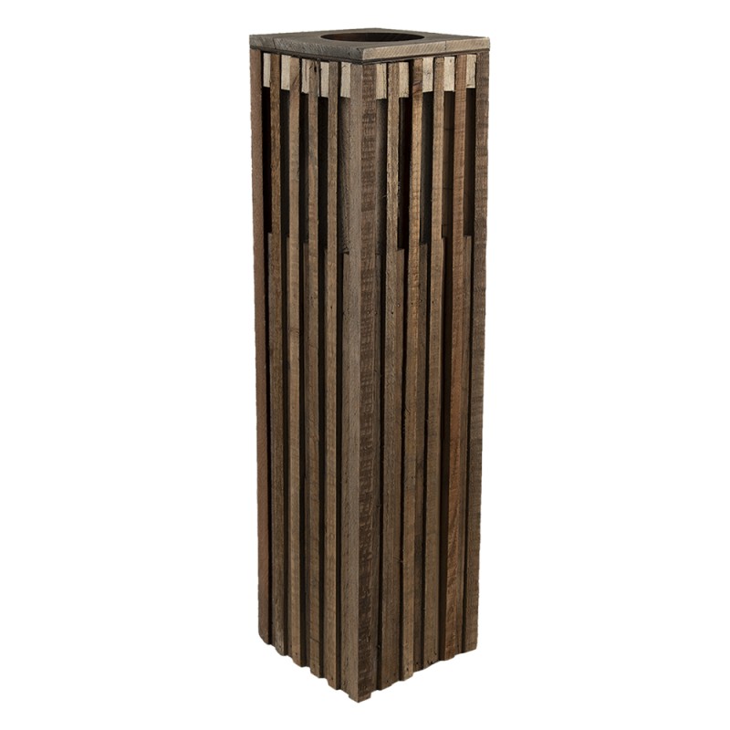 Clayre & Eef Lanterna 14x14x54 cm Marrone Legno