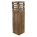 Clayre & Eef Lanterne 14x14x52 cm Marron Bois