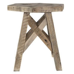 Clayre & Eef Plant Table 22x22x25 cm Brown Wood