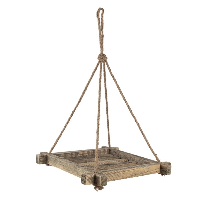 Clayre & Eef Plantenhanger  36x36 cm Bruin Hout