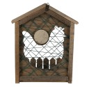 Clayre & Eef Panier de rangement 32x12x40 cm Marron Bois Poulet