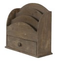 Clayre & Eef Brievenhouder  33x13x31 cm Bruin Hout