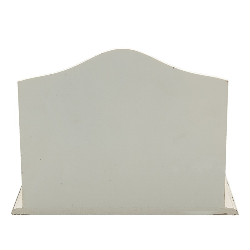 Clayre & Eef Letter Holder 26x14x20 cm White MDF Plastic Angel