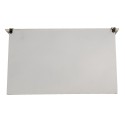 Clayre & Eef Portemanteau mural 3 crochets 41x12x24 cm Blanc MDF Plastique Rectangle Fleurs