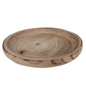 Clayre & Eef Bol de décoration Ø 26x3 cm Marron Bois Rond