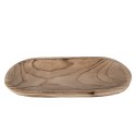 Clayre & Eef Decoratie schaal  40x18x4 cm Bruin Hout Rechthoek