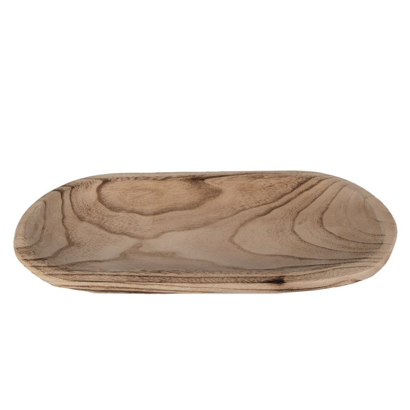 Clayre & Eef Scodella decorativa 40x18x4 cm Marrone Legno  Rettangolo