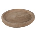 Clayre & Eef Vassoio da portata Ø 26x3 cm Marrone Legno  Rotondo