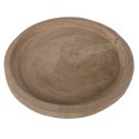 Clayre & Eef Serveerschaal  Ø 26x3 cm Bruin Hout Rond