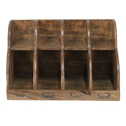 Clayre & Eef Brievenhouder  40x22x23 cm Bruin Hout