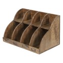 Clayre & Eef Letter Holder 40x22x23 cm Brown Wood