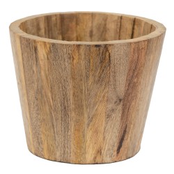 Clayre & Eef Bloempot  Ø 19x16 cm Bruin Hout