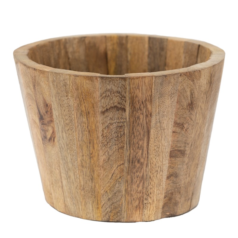 Clayre & Eef Bloempot  Ø 18x13 cm Bruin Hout