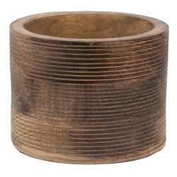 Clayre & Eef Planter Ø 15x11 cm Brown Wood